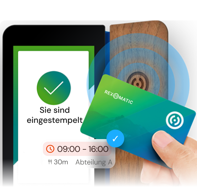 sie sind eingestempelt